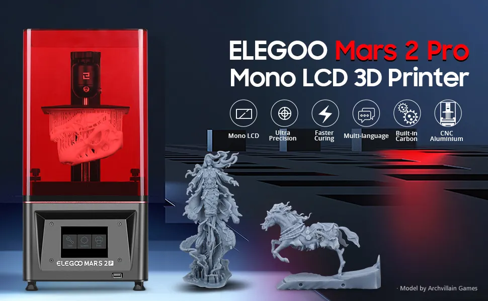 Geleend Edelsteen Zuivelproducten Elegoo Mars 2 Pro Mono LCD - 3dpartnershop.com